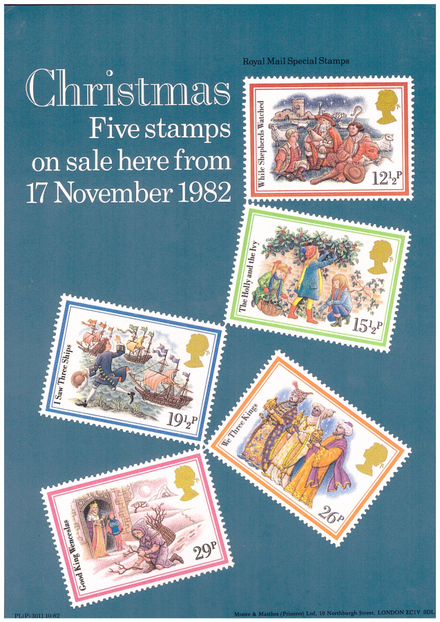 (image for) 1982 Christmas Post Office A4 poster. PL(P) 3011 10/82.